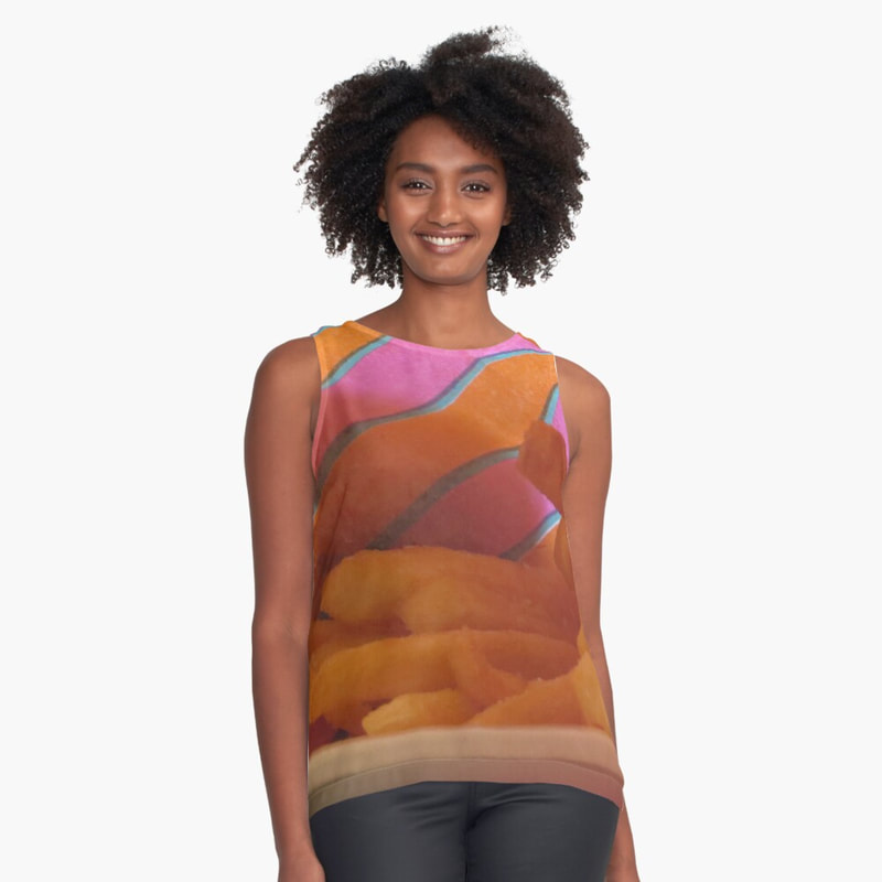 Hot chips sleeveless top by E.M. Blake