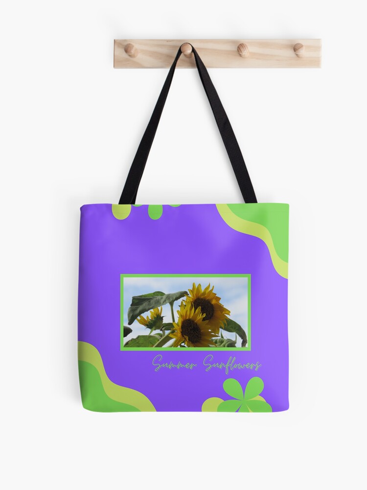 Sunflowers in the Summer Retro Tote bag by E.M. Blake